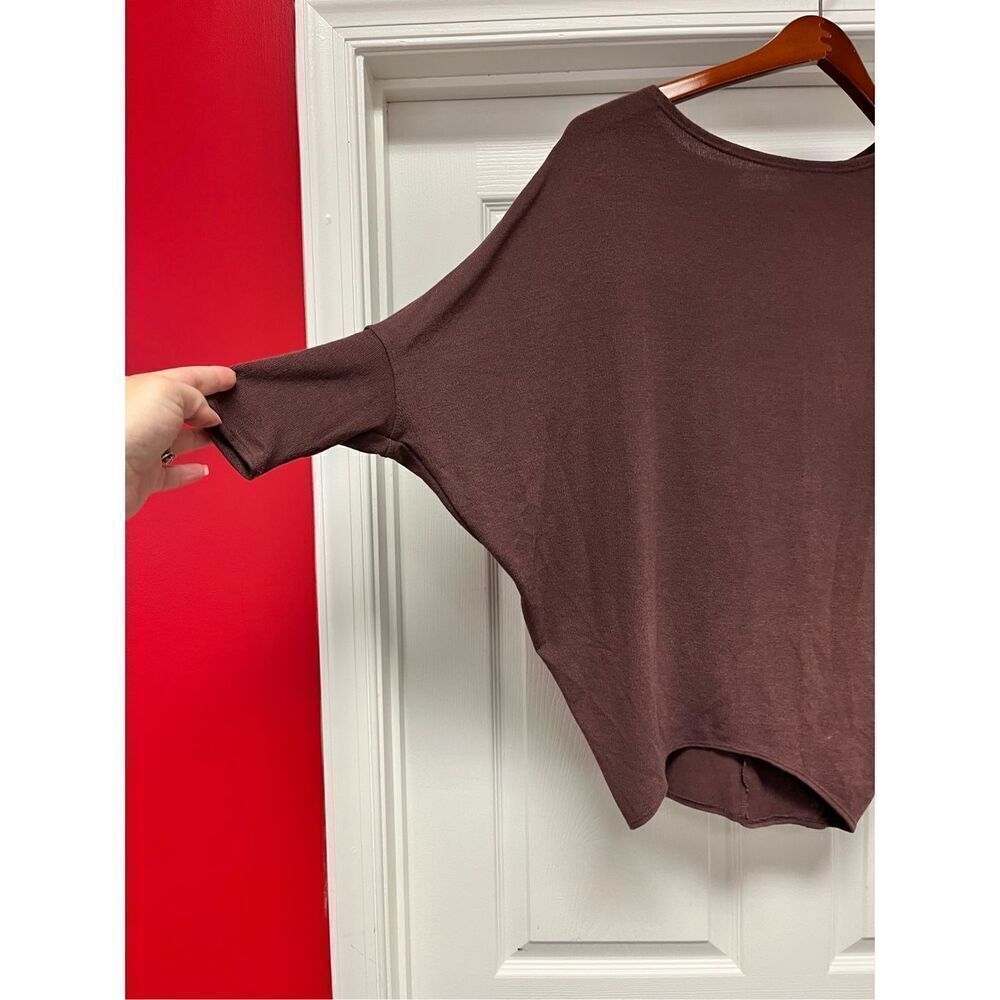 Jolie Plum Batwing Loose Lightweight Sweater sz S NWOT - Picture 3 of 6